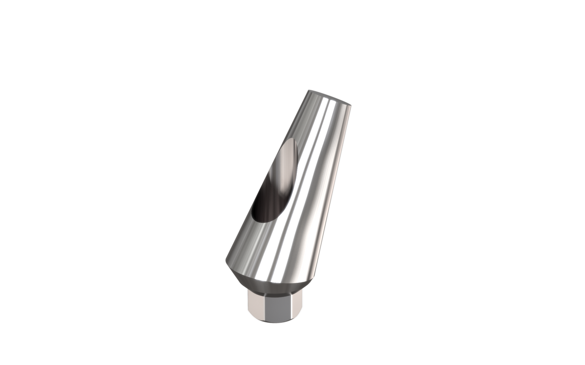 Alef 25° angled abutment by MSDI – short