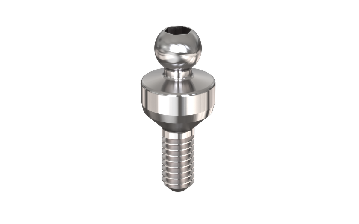 Alef ball attachment for overdentures by MSDI – view 2