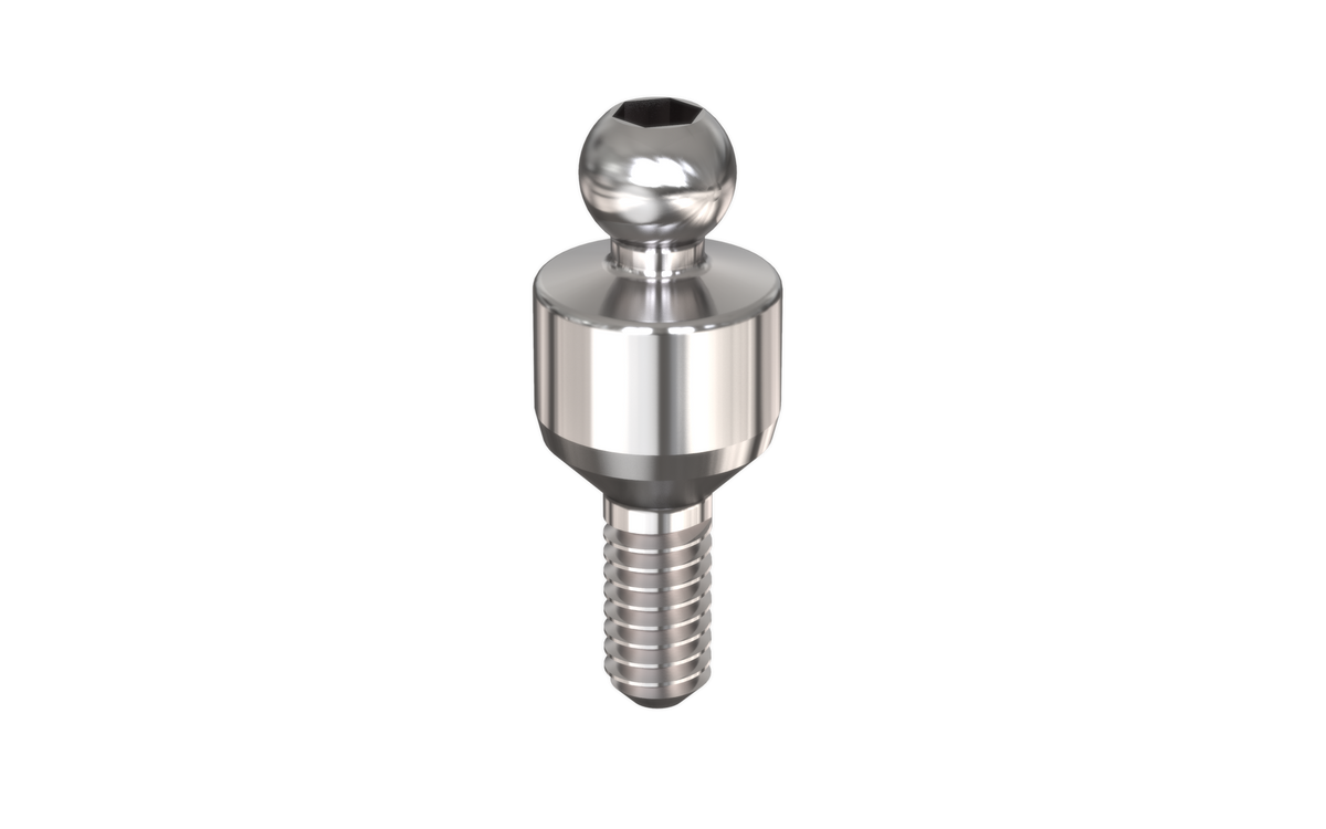 Alef ball attachment for overdentures by MSDI – view 3