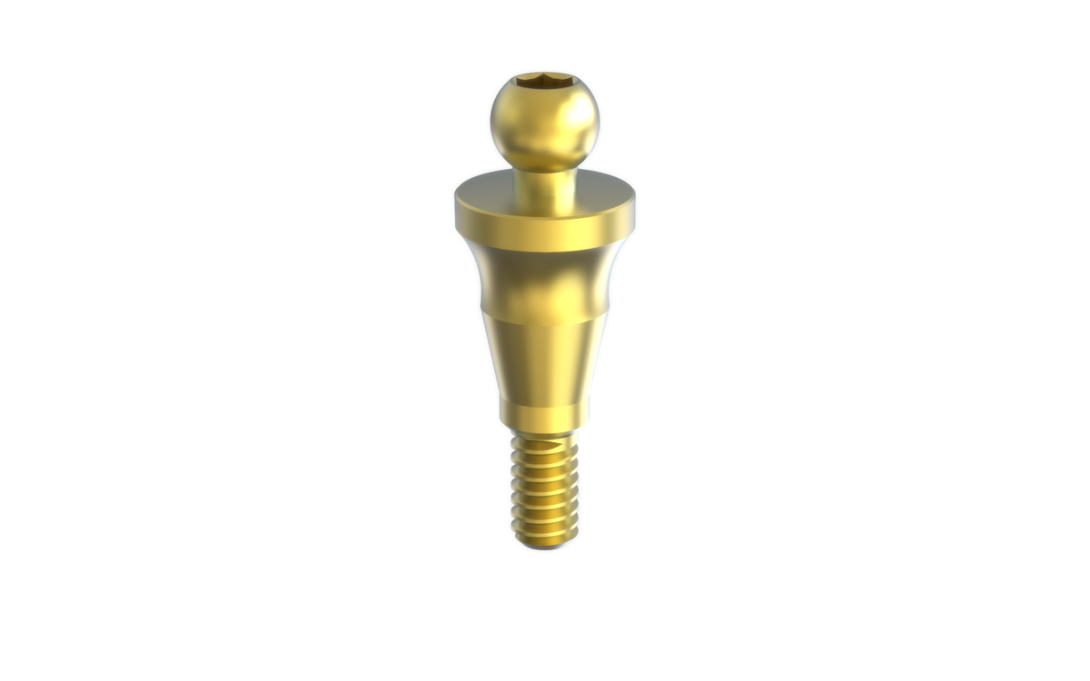 Conix ball attachment for overdentures by MSDI – view 3