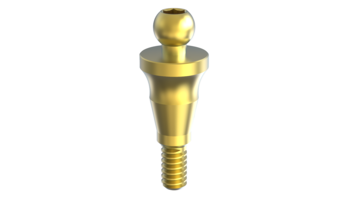 Conix ball attachment for overdentures by MSDI – view 4
