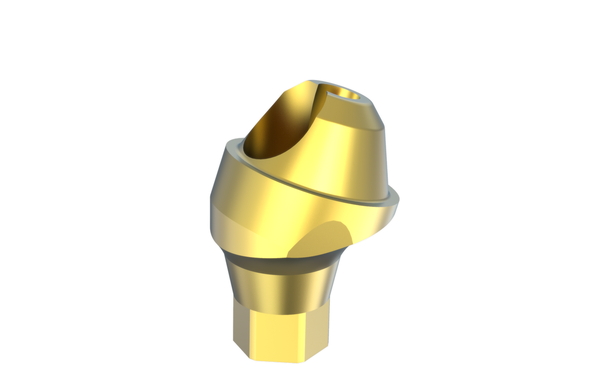 Conix narrow platform 17° angled multi-unit abutment by MSDI – view 1