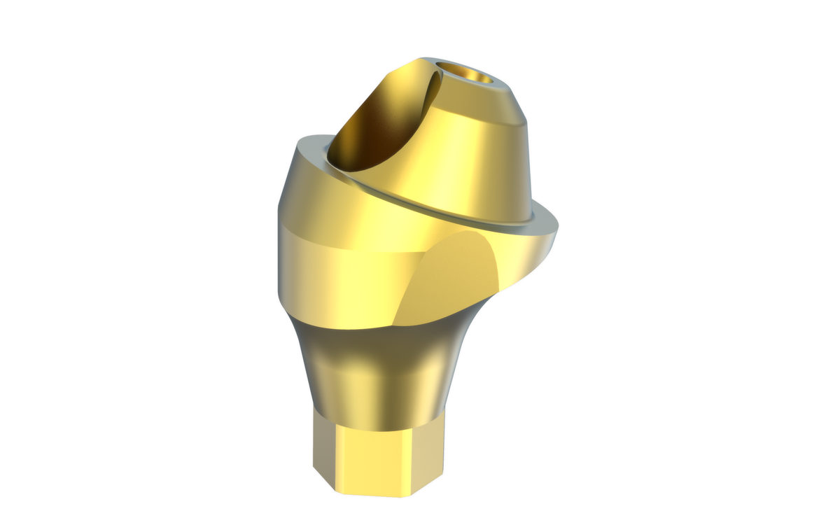 Conix narrow platform 17° angled multi-unit abutment by MSDI – view 2