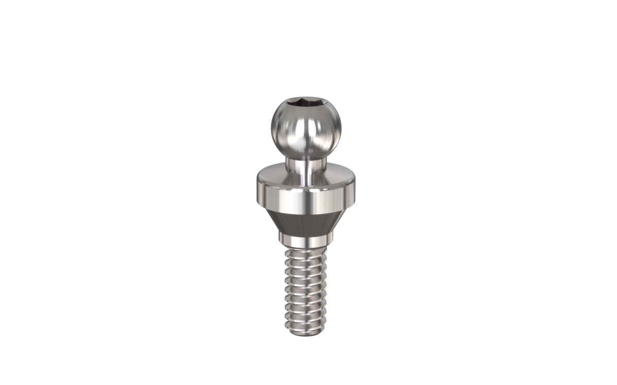 Til ball attachment for overdentures by MSDI – view 1