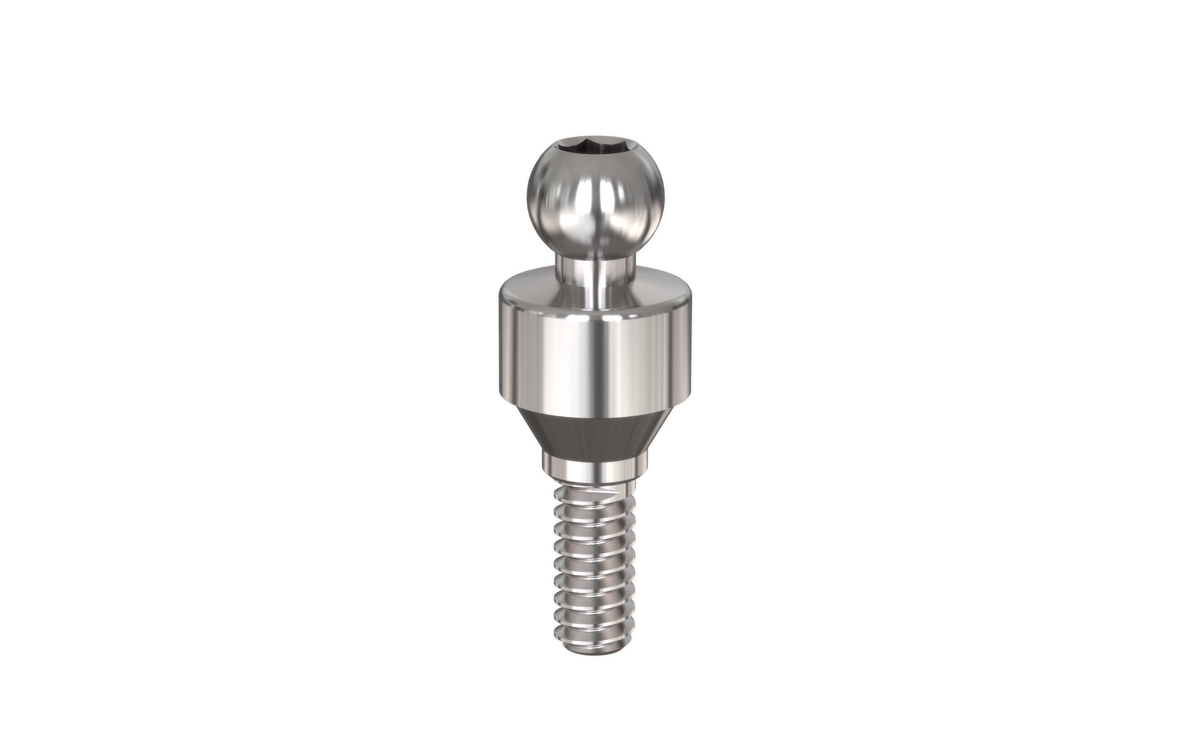 Til ball attachment for overdentures by MSDI – view 2