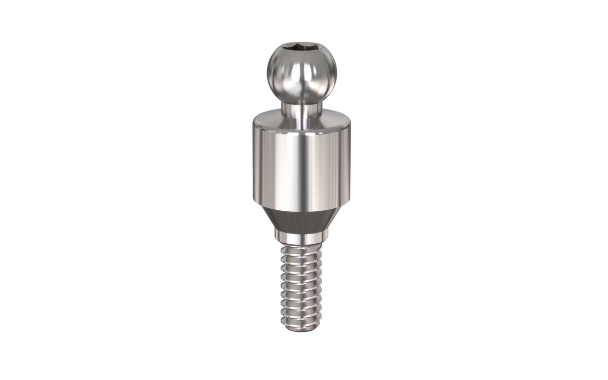Til ball attachment for overdentures by MSDI – view 3